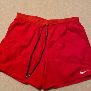 Nike orange running shorts - orange - large